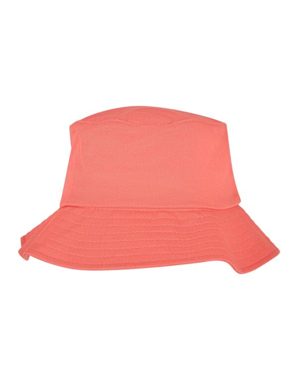 5003 Flexfit Cotton Twill Bucket Hat Spiced Coral