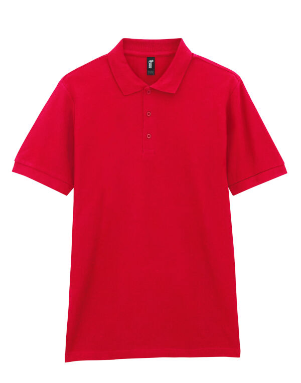 85800 Red Premium Cotton® Adult Double Piqué Polo 85800 Red Premium Cotton® Adult Double Piqué Polo