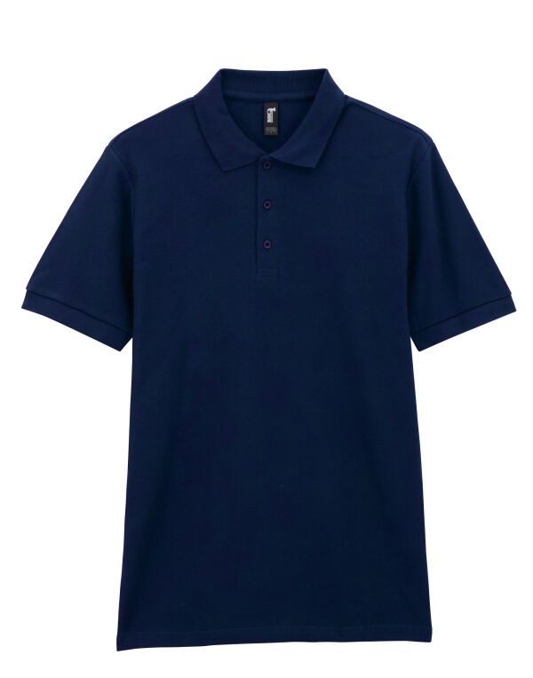 85800 Navy Blue Premium Cotton® Adult Double Piqué Polo 85800 Navy Blue Premium Cotton® Adult Double Piqué Polo