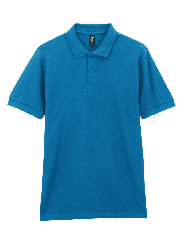 85800 Sapphire Premium Cotton® Adult Double Piqué Polo 85800 Sapphire Premium Cotton® Adult Double Piqué Polo