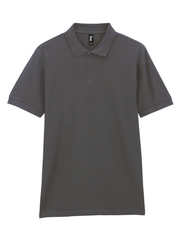 85800 Charcoal Premium Cotton® Adult Double Piqué Polo