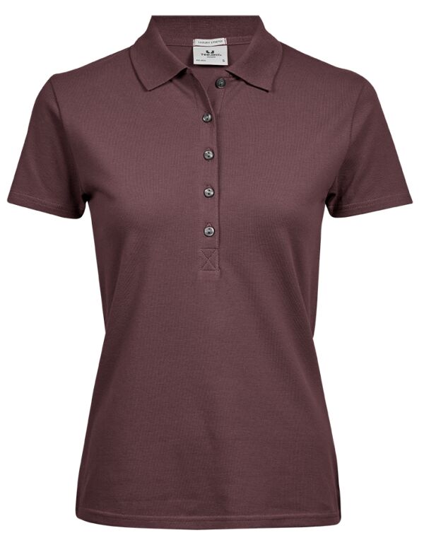 TJ145 Tee Jays Ladies’ Luxury Stretch Polo Grape