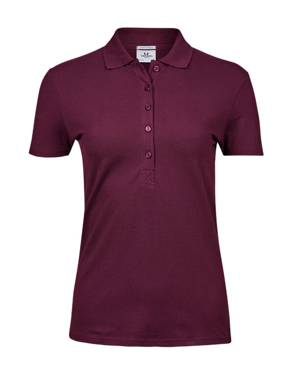 TJ145 Tee Jays Ladies’ Luxury Stretch Polo Wine TJ145 Tee Jays Ladies’ Luxury Stretch Polo Wine