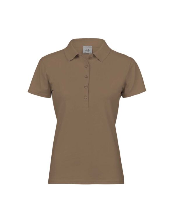 TJ145 Tee Jays Ladies’ Luxury Stretch Polo Wood TJ145 Tee Jays Ladies’ Luxury Stretch Polo Wood