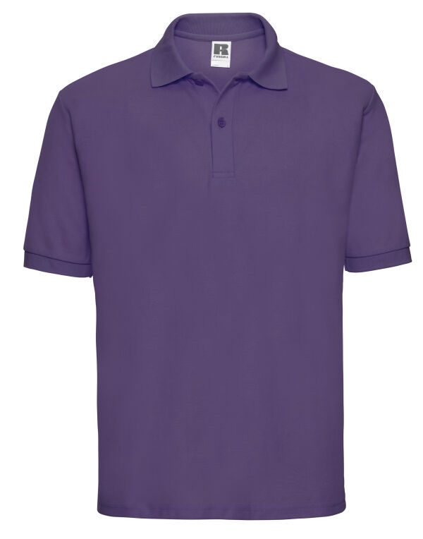 539M Russell Men’s Classic Polycotton Polo Purple