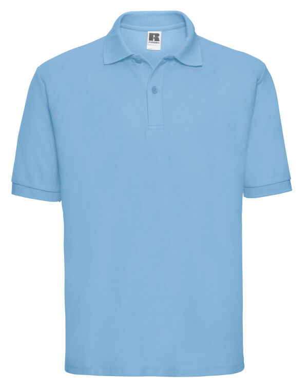 539M Russell Men’s Classic Polycotton Polo Sky Blue 539M Russell Men’s Classic Polycotton Polo Sky Blue