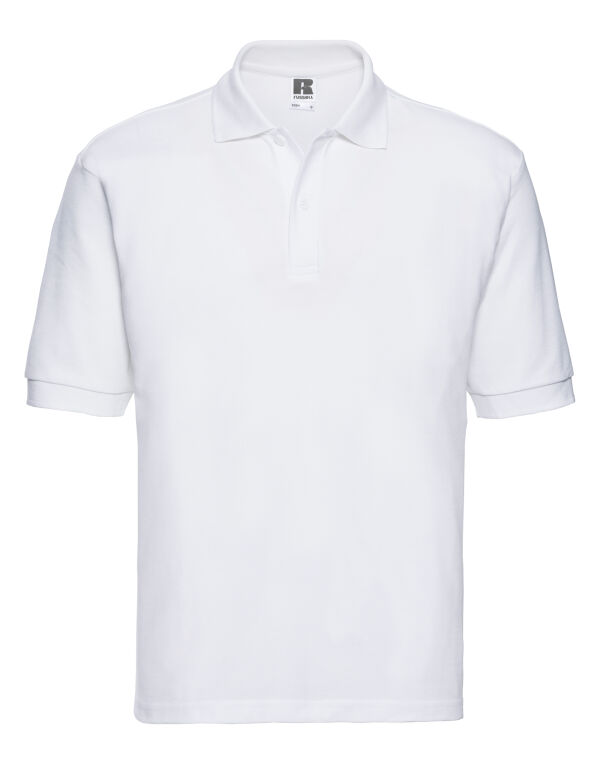 539M Russell Men’s Classic Polycotton Polo White 539M Russell Men’s Classic Polycotton Polo White