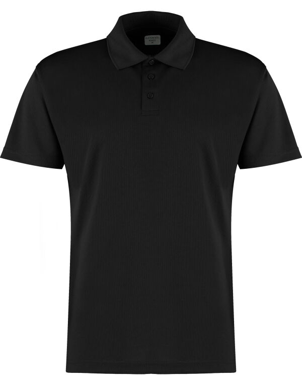 KK455 Kustom Kit Regular Fit Micro Mesh Polo with Cooltex Black