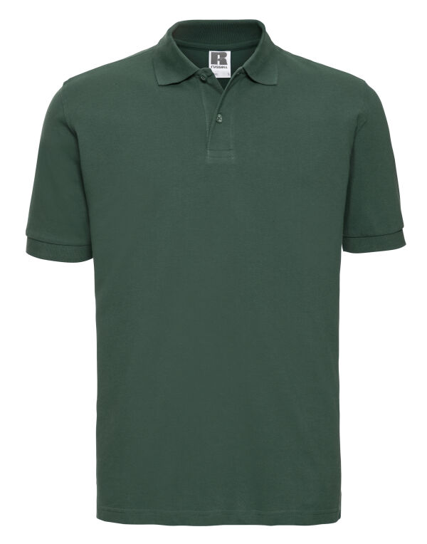 569M Russell Men’s Classic Cotton Polo Bottle Green