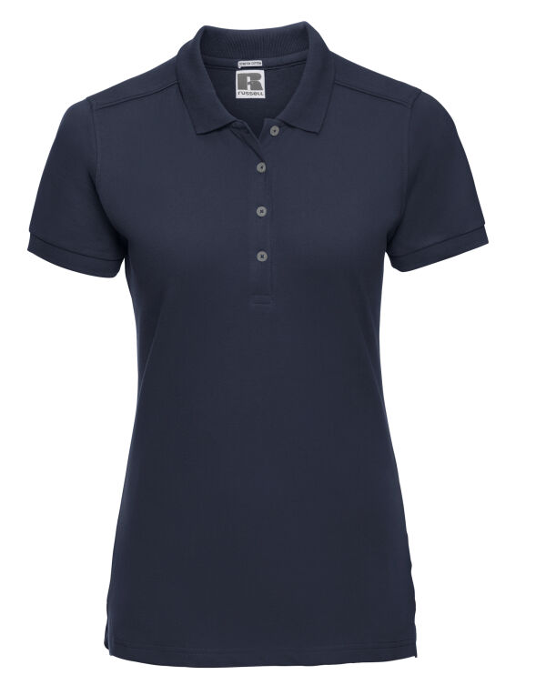 566F French Navy Ladies’ Fitted Stretch Polo 566F French Navy Ladies’ Fitted Stretch Polo