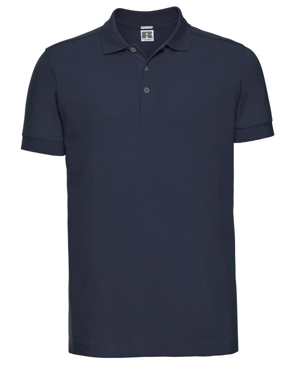 566M French Navy Men’s Fitted Stretch Polo
