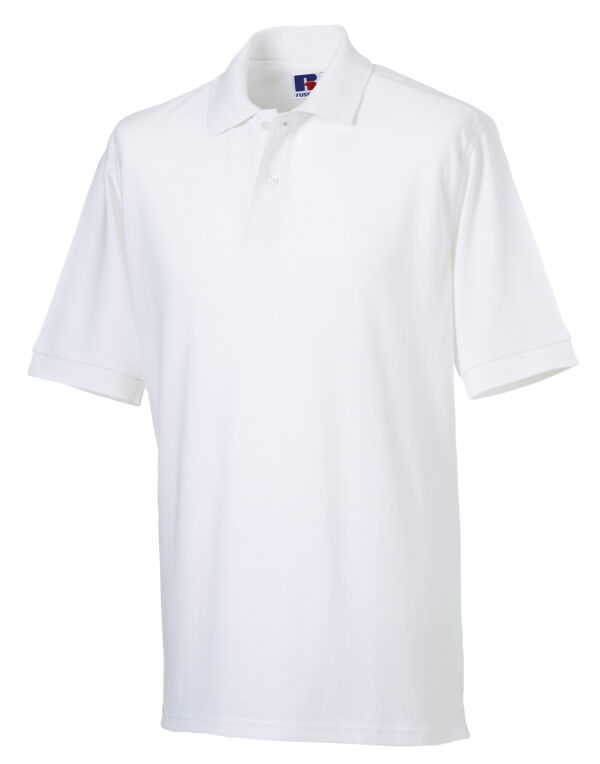 569M Russell Men’s Classic Cotton Polo White