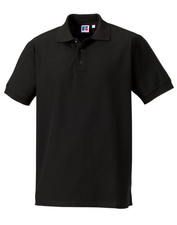 577M Russell Men’s Ultimate Cotton Polo Black 577M Russell Men’s Ultimate Cotton Polo Black