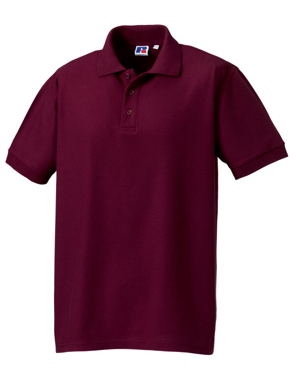 577M Russell Men’s Ultimate Cotton Polo Burgundy