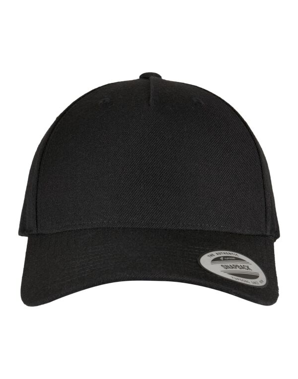 5789M Flexfit YP Classics 5 Panel Premium Cap Black 5789M Flexfit YP Classics 5 Panel Premium Cap Black
