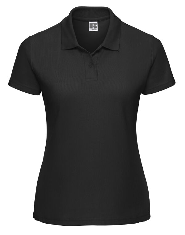 539F Black Ladies’ Classic Polycotton Polo
