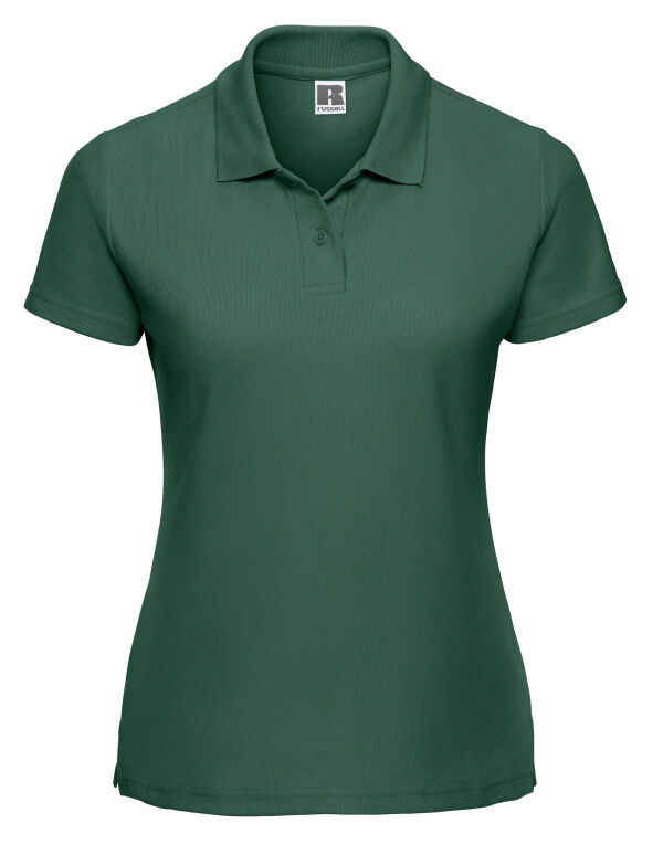 539F Russell Ladies’ Classic Polycotton Polo Bottle Green 539F Russell Ladies’ Classic Polycotton Polo Bottle Green