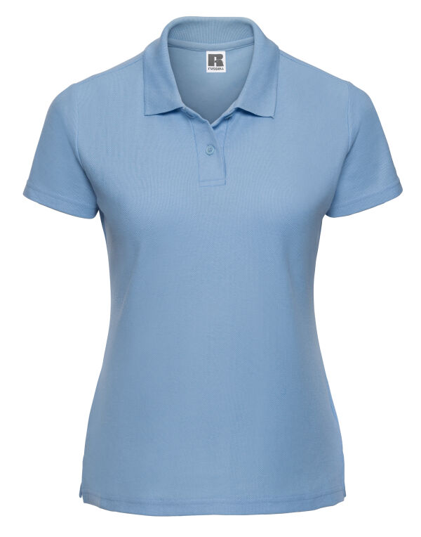 539F Russell Ladies’ Classic Polycotton Polo Sky Blue