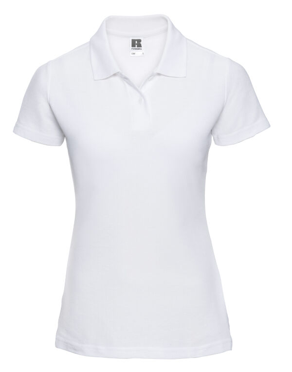 539F White Ladies’ Classic Polycotton Polo