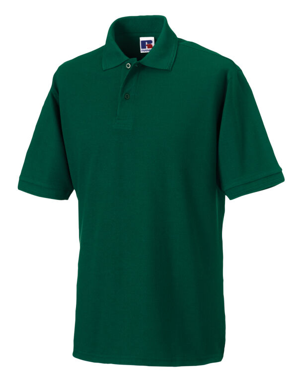 599M Russell Hardwearing Polycotton Polo Bottle Green