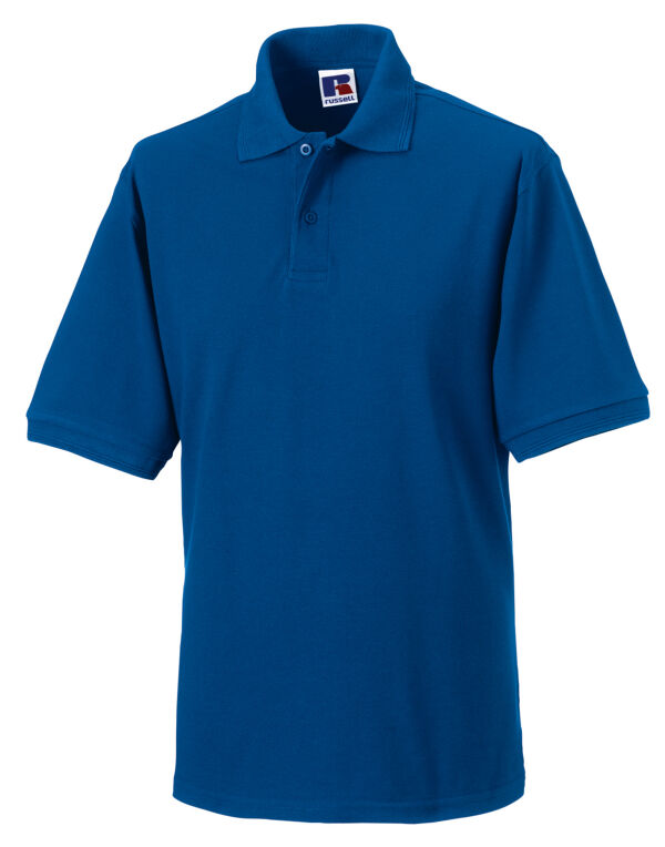 599M Russell Hardwearing Polycotton Polo Bright Royal