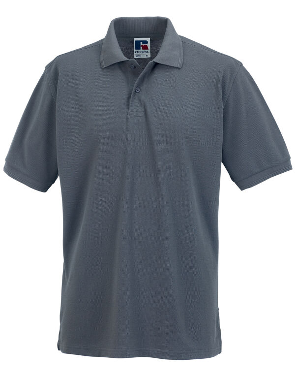 599M Russell Hardwearing Polycotton Polo Convoy Grey