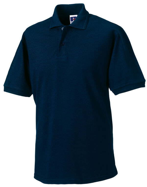 599M Russell Hardwearing Polycotton Polo French Navy