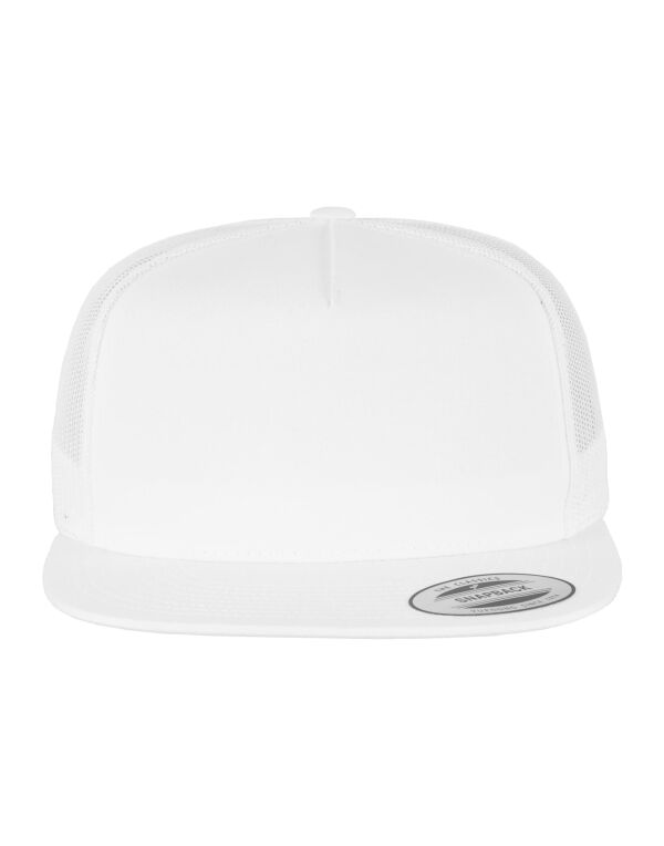 6006 Flexfit Classic Trucker Cap White