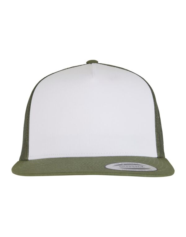 6006W Flexfit Classic Trucker Olive/White/Loden 6006W Flexfit Classic Trucker Olive/White/Loden