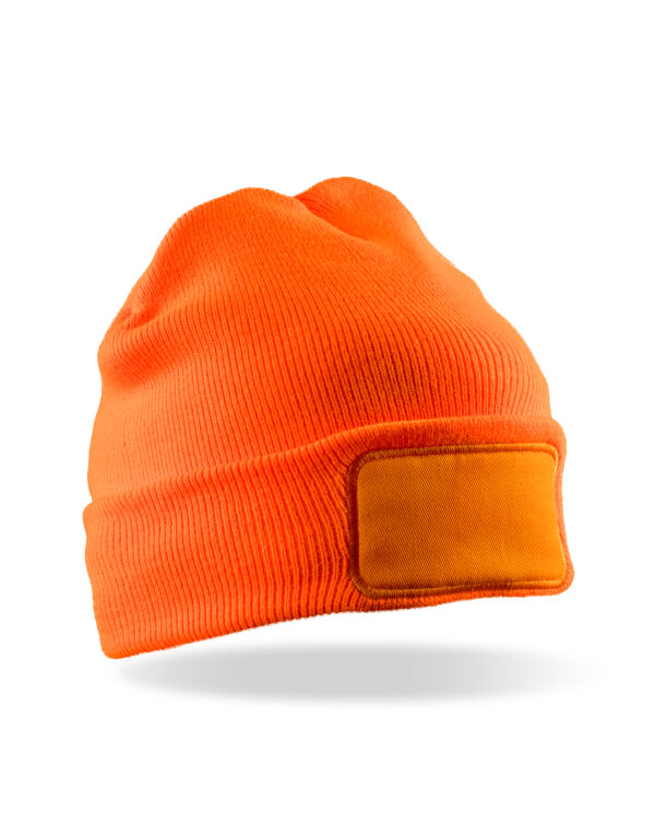 RC934X Fluorescent Orange Recycled Thinsulate™ Printers Beanie