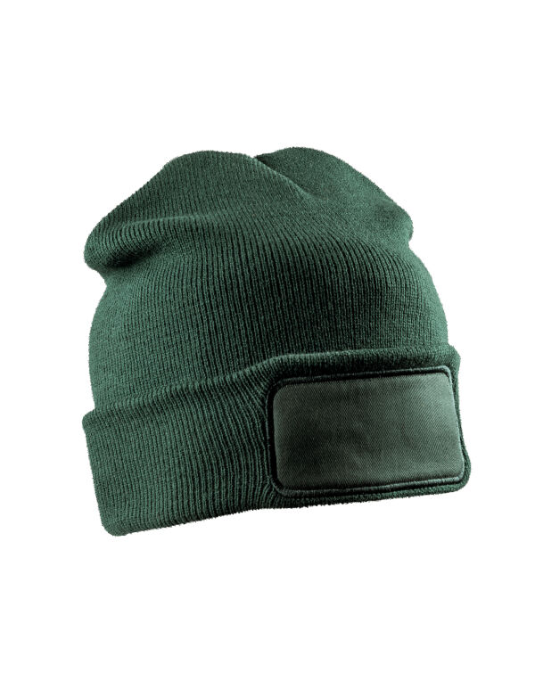 RC927X Result Recycled Recycled Double Knit Printers Beanie Bottle Green RC927X Result Recycled Recycled Double Knit Printers Beanie Bottle Green