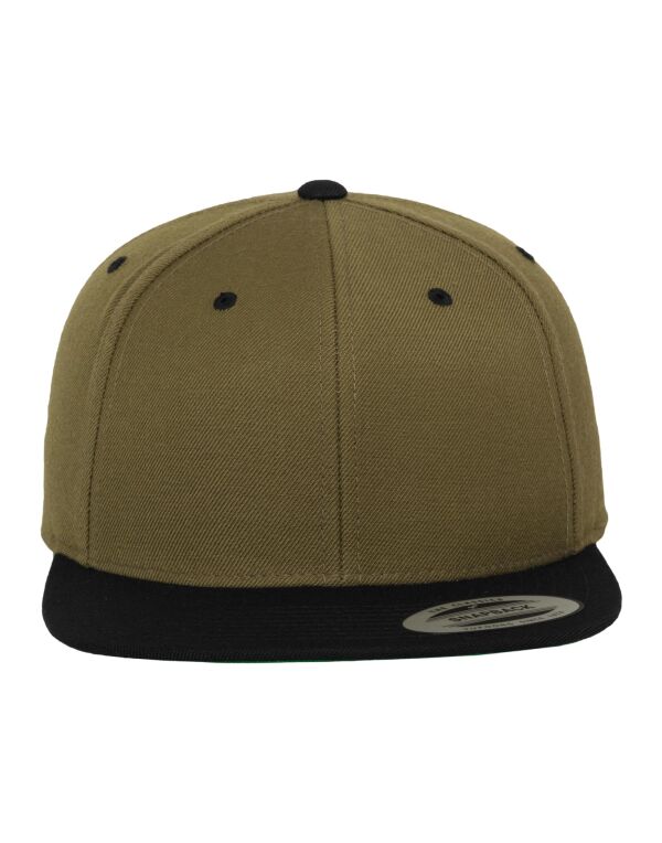 6089MT Flexfit Two Tone Classic Snapback Cap Olive/Black 6089MT Flexfit Two Tone Classic Snapback Cap Olive/Black