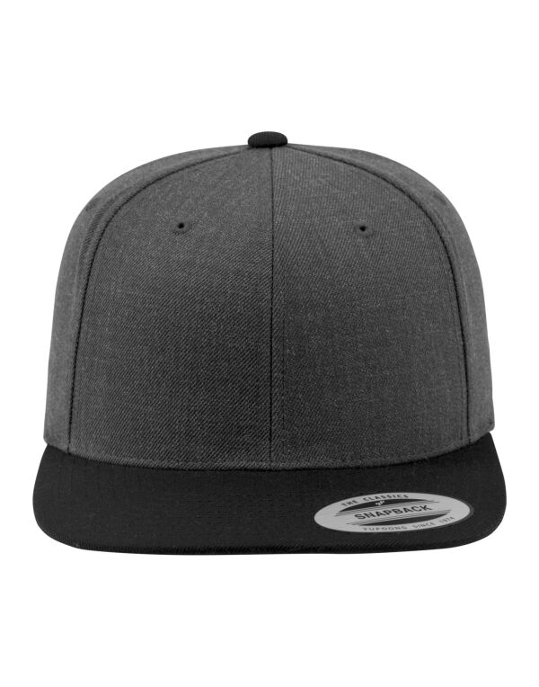 6089MT Flexfit Two Tone Classic Snapback Cap Charcoal/Black 6089MT Flexfit Two Tone Classic Snapback Cap Charcoal/Black