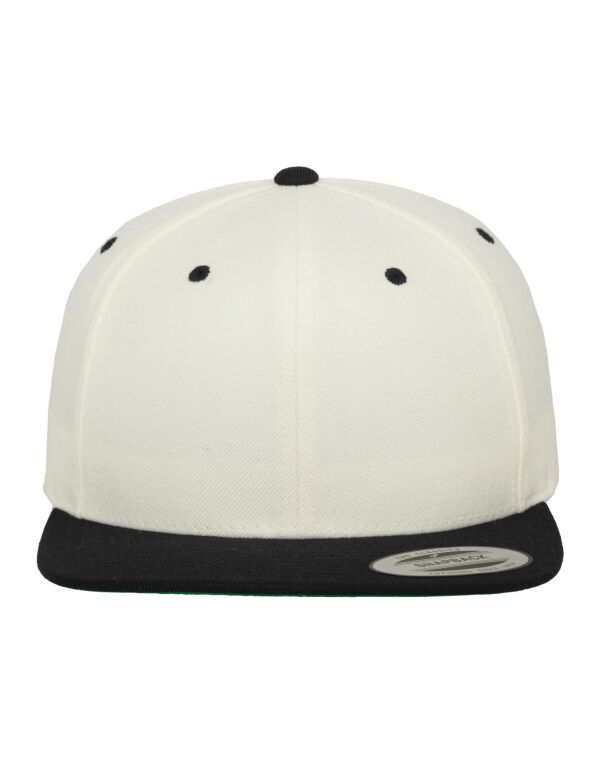 6089MT Flexfit Two Tone Classic Snapback Cap Natural/Black