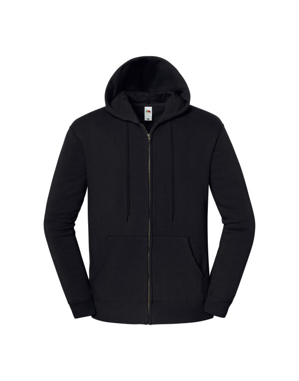 62286 Fruit Of The Loom Premium Hooded Sweat Jacket Black