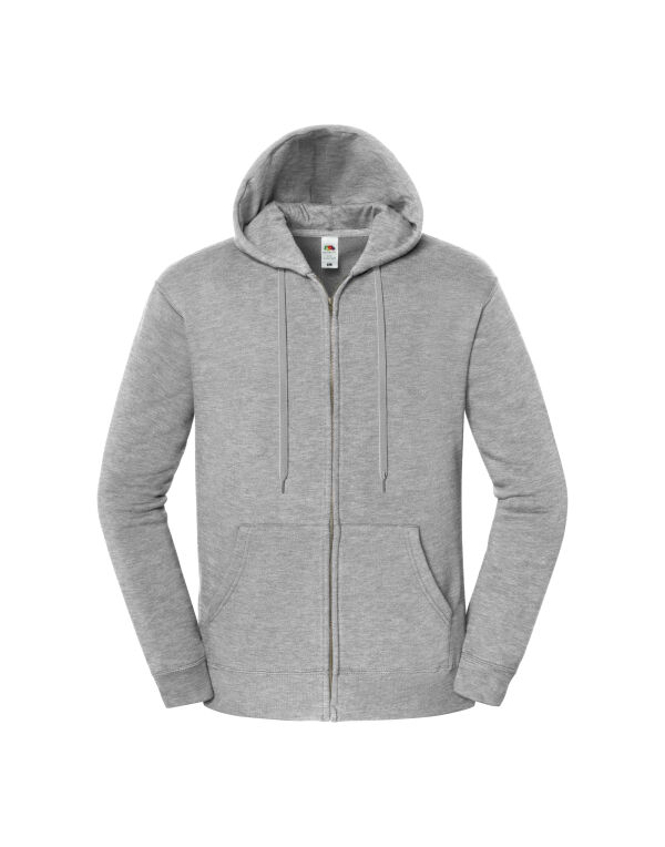 62286 Fruit Of The Loom Premium Hooded Sweat Jacket Athletic Heather