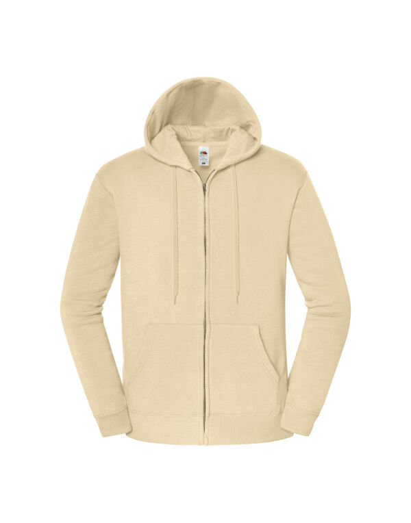 62286 Fruit Of The Loom Premium Hooded Sweat Jacket Desert Sand