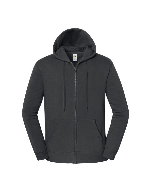62286 Fruit Of The Loom Premium Hooded Sweat Jacket Light Graphite