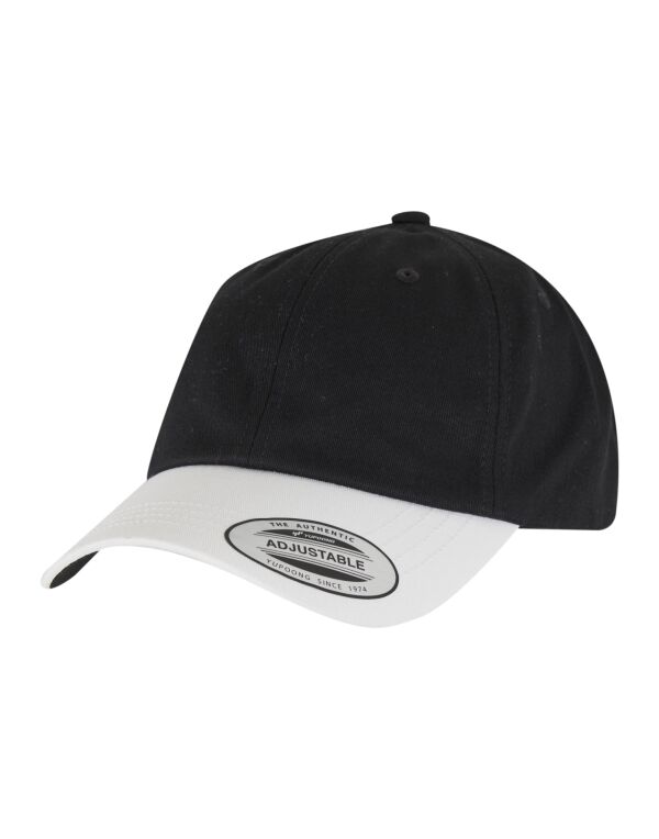 6245CMT Flexfit Low Profile 2-Toned Classic Cap Black/White