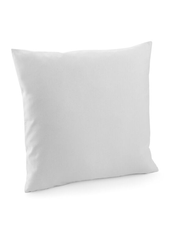 W350 Light Grey Fairtrade Cotton Canvas Cushion Cover