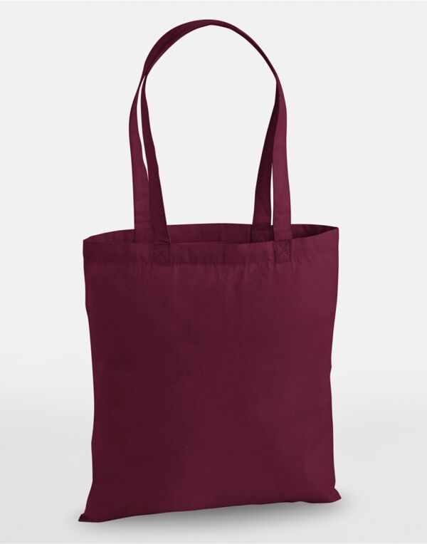 W201 Westford Mill Premium Cotton Tote Burgundy