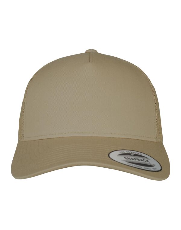 6506 Flexfit 5 Panel Retro Trucker Cap Khaki 6506 Flexfit 5 Panel Retro Trucker Cap Khaki