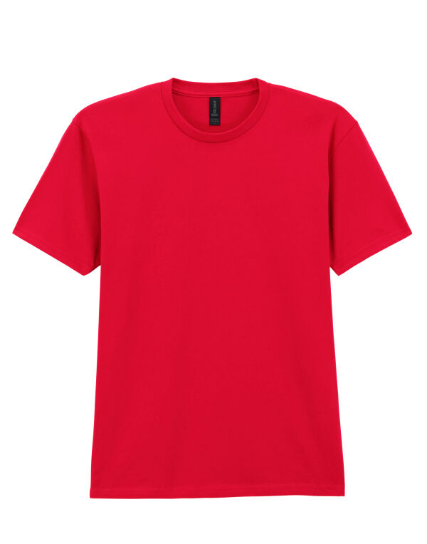65000 GILDAN Softstyle Midweight Adult T-Shirt Red