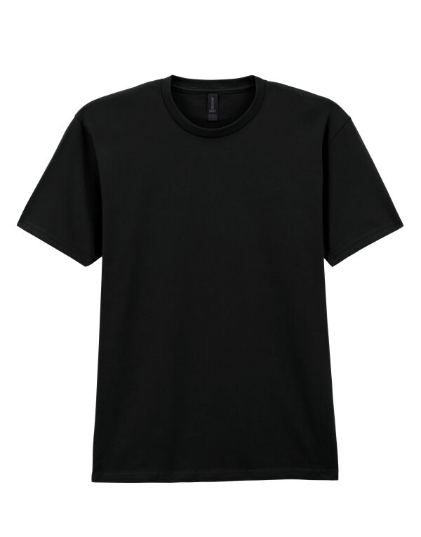 65000 GILDAN Softstyle Midweight Adult T-Shirt Pitch Black