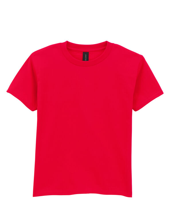 65000B Gildan Softstyle Midweight Youth T-Shirt Red