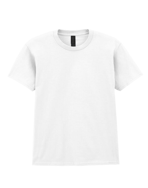 65000B Gildan Softstyle Midweight Youth T-Shirt White