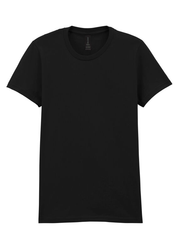 65000L Gildan Softstyle Midweight Women’s T-Shirt Pitch Black
