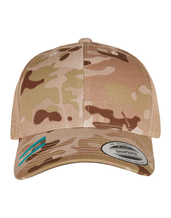 6606MC Flexfit Retro Trucker Multicam Multicam Arid/Tan