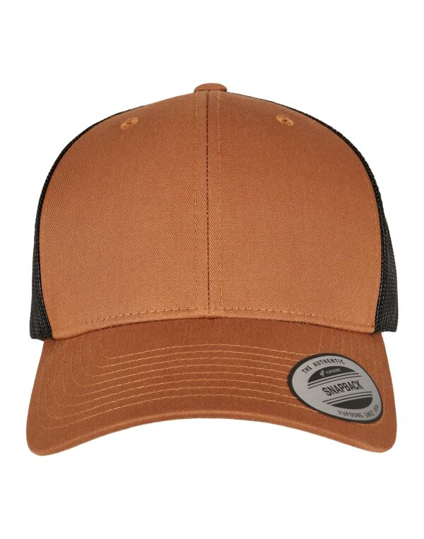 6606T Flexfit Retro Trucker Two Tone Cap Caramel/Black