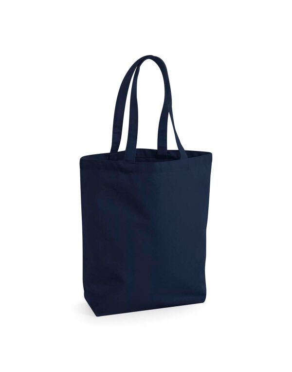 W671 Westford Mill Fairtrade Cotton Camden Shopper French Navy